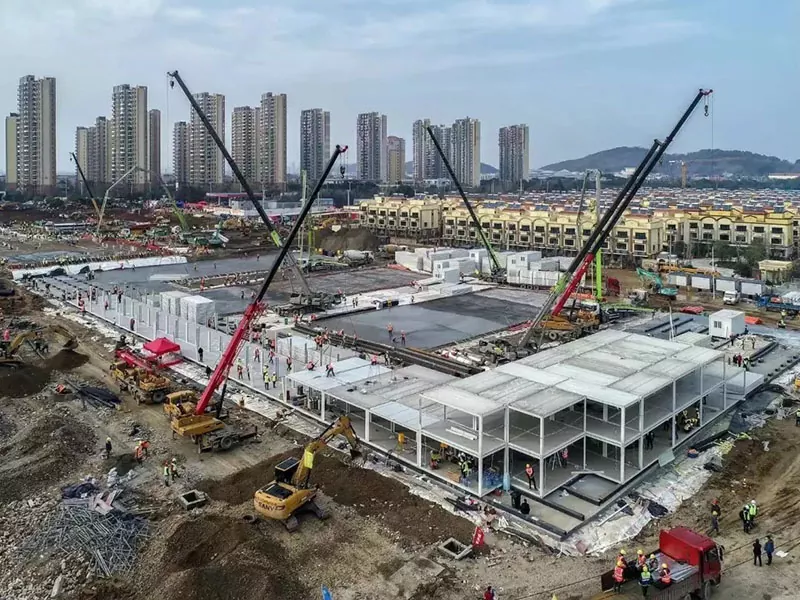 Modular Hlau Teeb Tsev Tsev Kho Mob