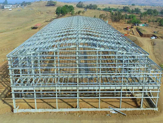 Tswv yim zoo nkauj steel qauv warehouse kev siv