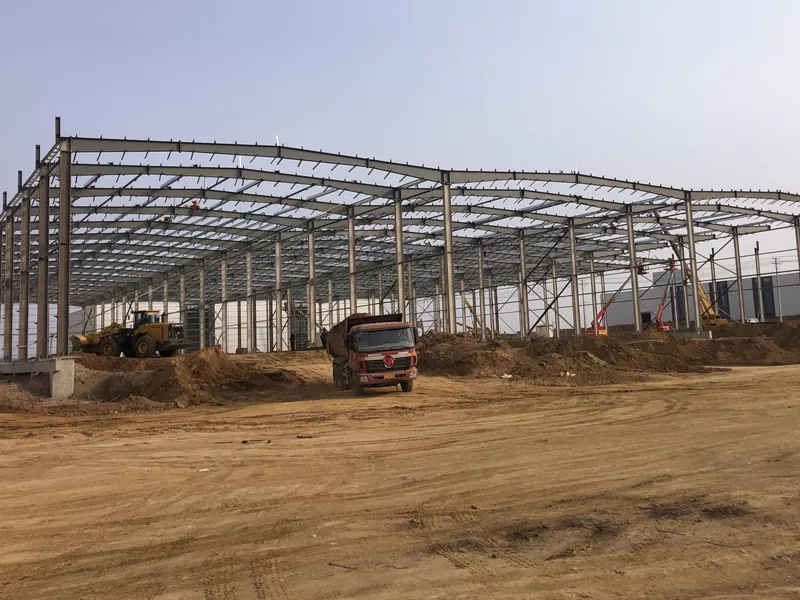 Prefab Stab Hlau Hlau Warehouse Tsev