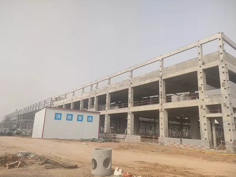 Prefab Qauv Hlau Warehouse Tsev
