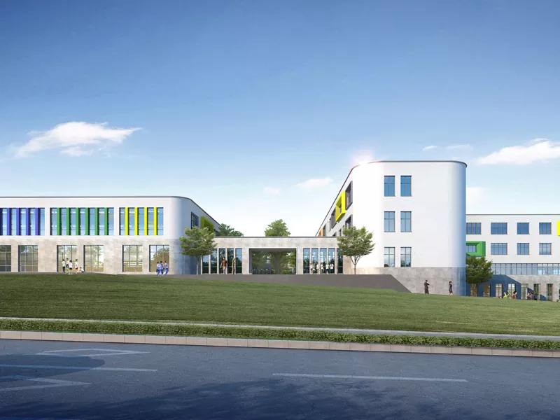 Prefabricated Hlau Qauv Tsev Kawm Ntawv